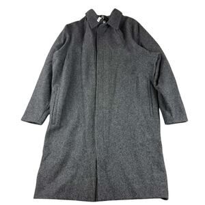 Rinat Brodach Angel Coat Men Size 10 Black Overcoat Longline NYC USA Made NWT‎